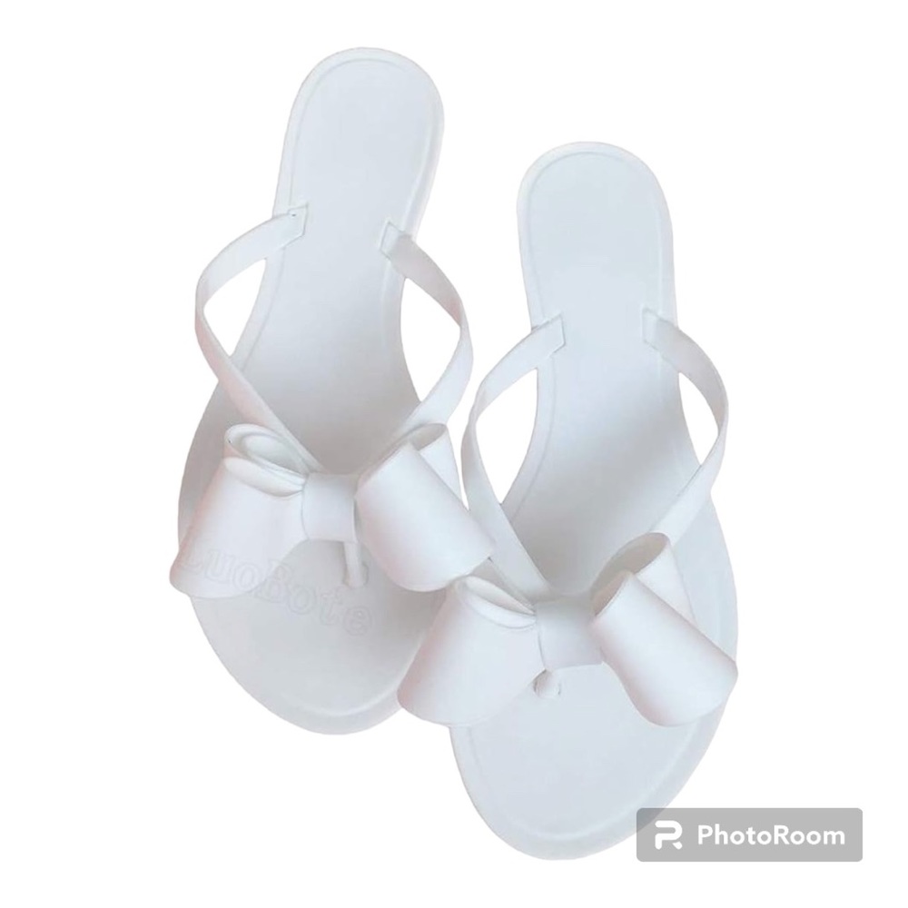 Jelly Bow Beach Flat Sandals